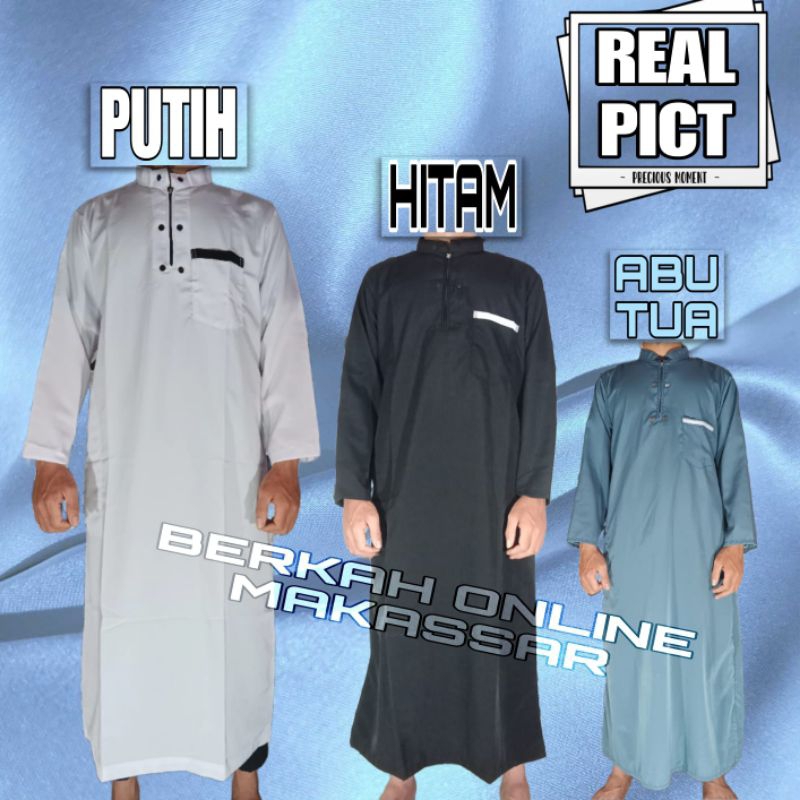 Gamis Pria Dewasa - Jubah Pria - Baju Gamis Pria - Baju Jubah - Baju Muslim Pria Baju Koko Pria - Ju