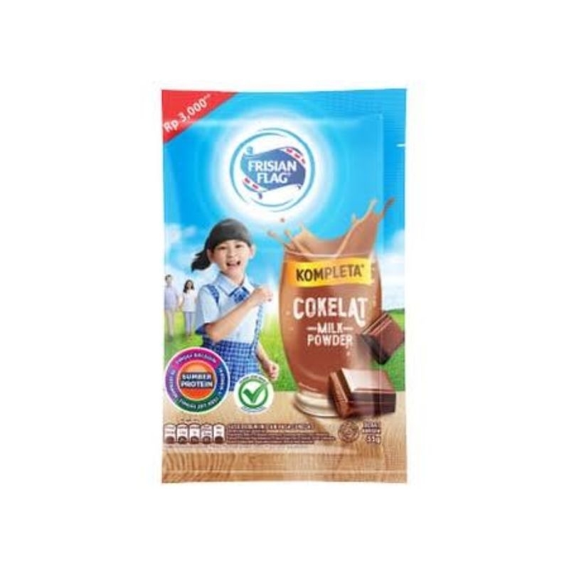 

Susu Frisian Flag Kompleta Coklat Sachet 35g