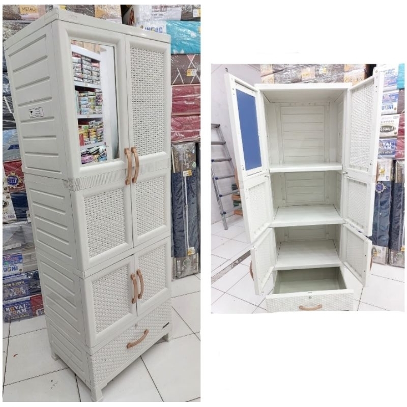 Napolly cabro baru lemari plastik kaca - 273