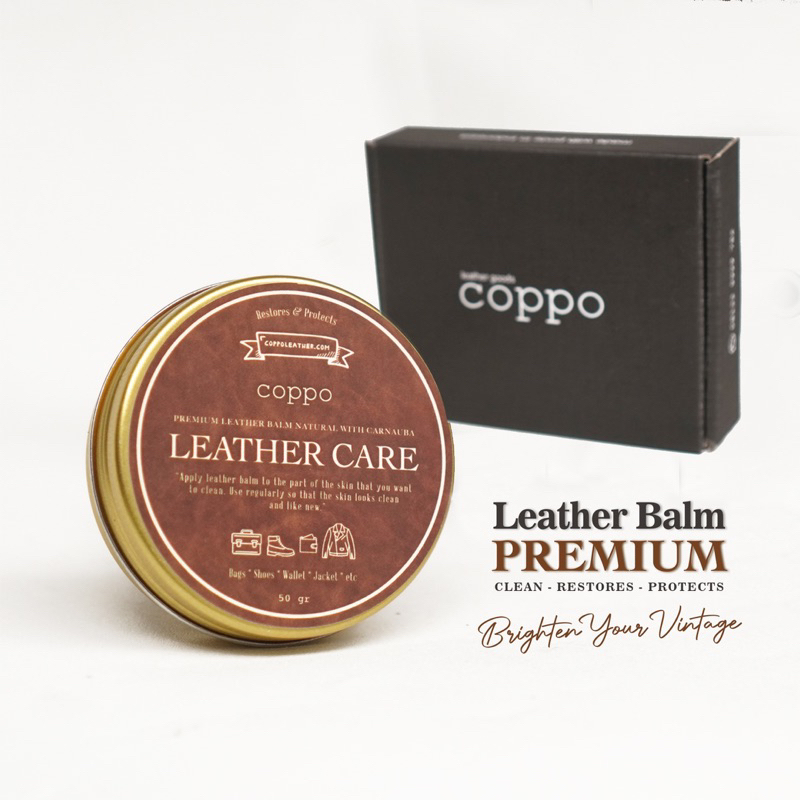 Coppo Leather Balm - Perawatan Tas, Sepatu Kulit - Pembersih Sepatu, Tas
