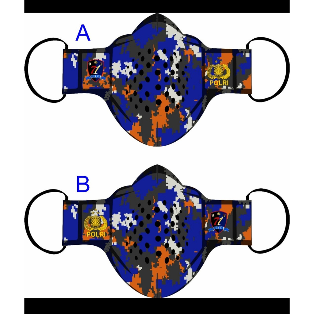 Masker loreng  airud new