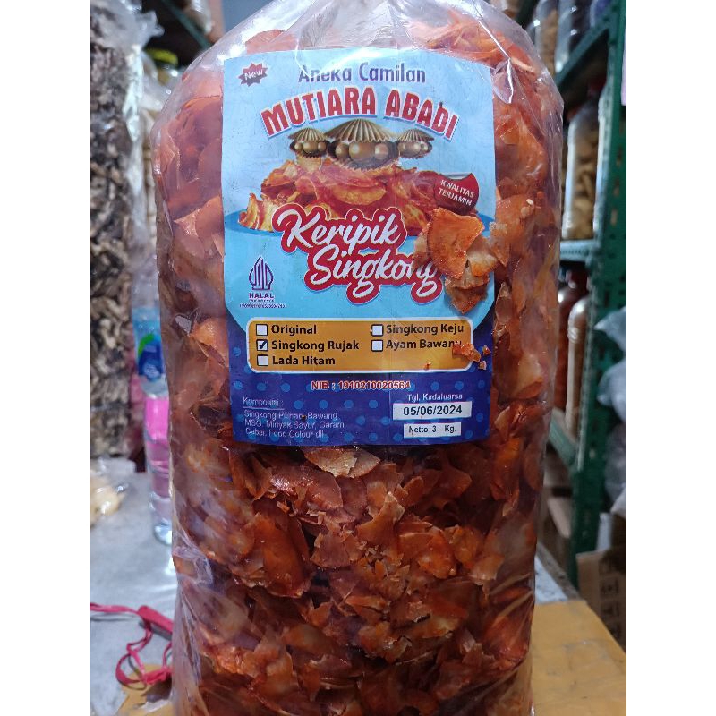 

Kripik singkong rujak 1 bal