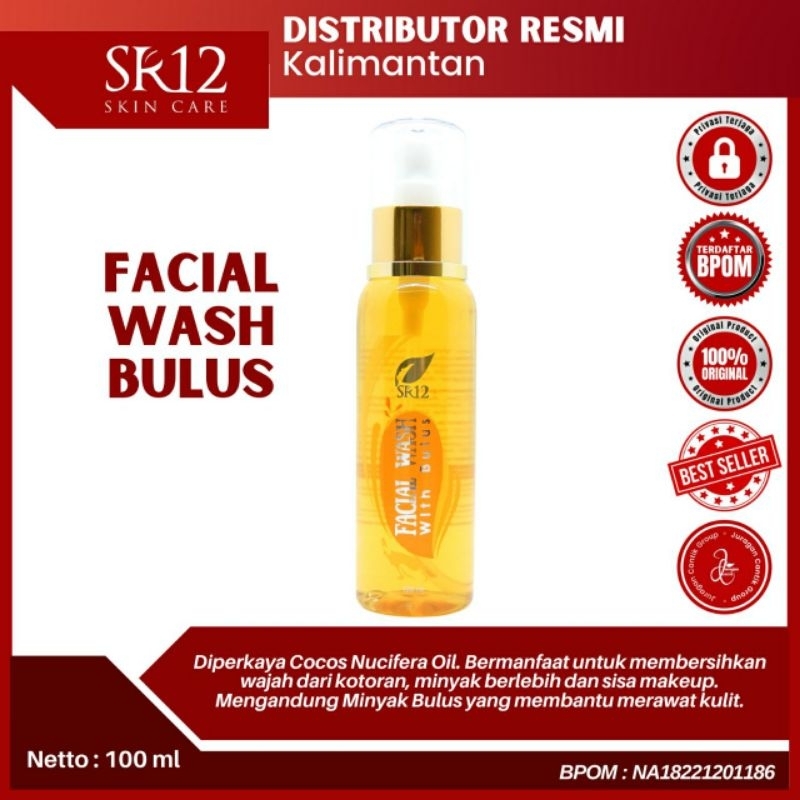 FACIAL WASH BULUS SR12 / SABUN BULUS SR12 / FW BULUS SR12