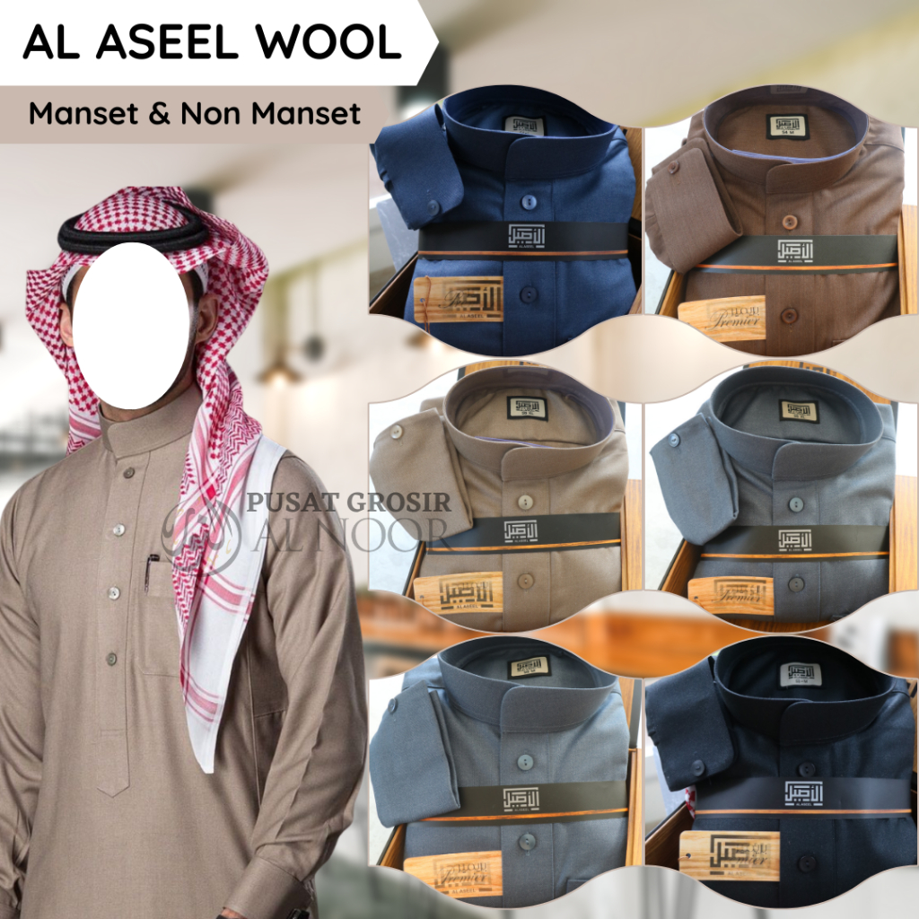 Jubah Saudi | Gamis Pria | Al Aseel Woll - Pusat Grosir Al Noor