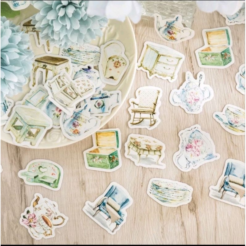 

isi 10 random sticker homey for journaling cute