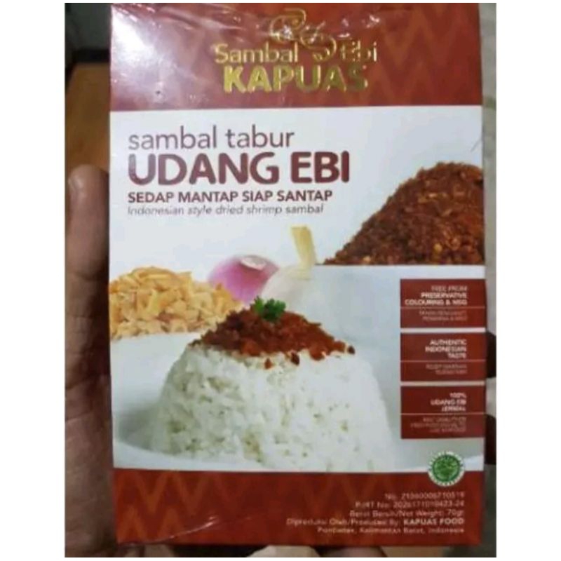 

Sambal ebi kapuas 70 gr - sambal tabur udang ebi siap santap