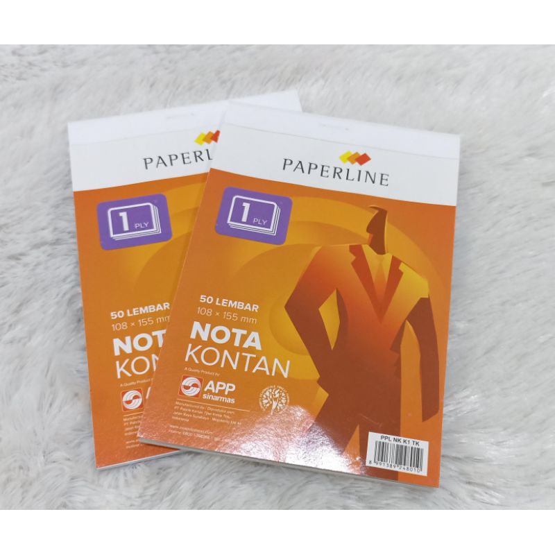 

NOTA KONTAN 1 Ply Paperline50 Lembar Ukuran 108×155 mm PER5PCS Rp12.500