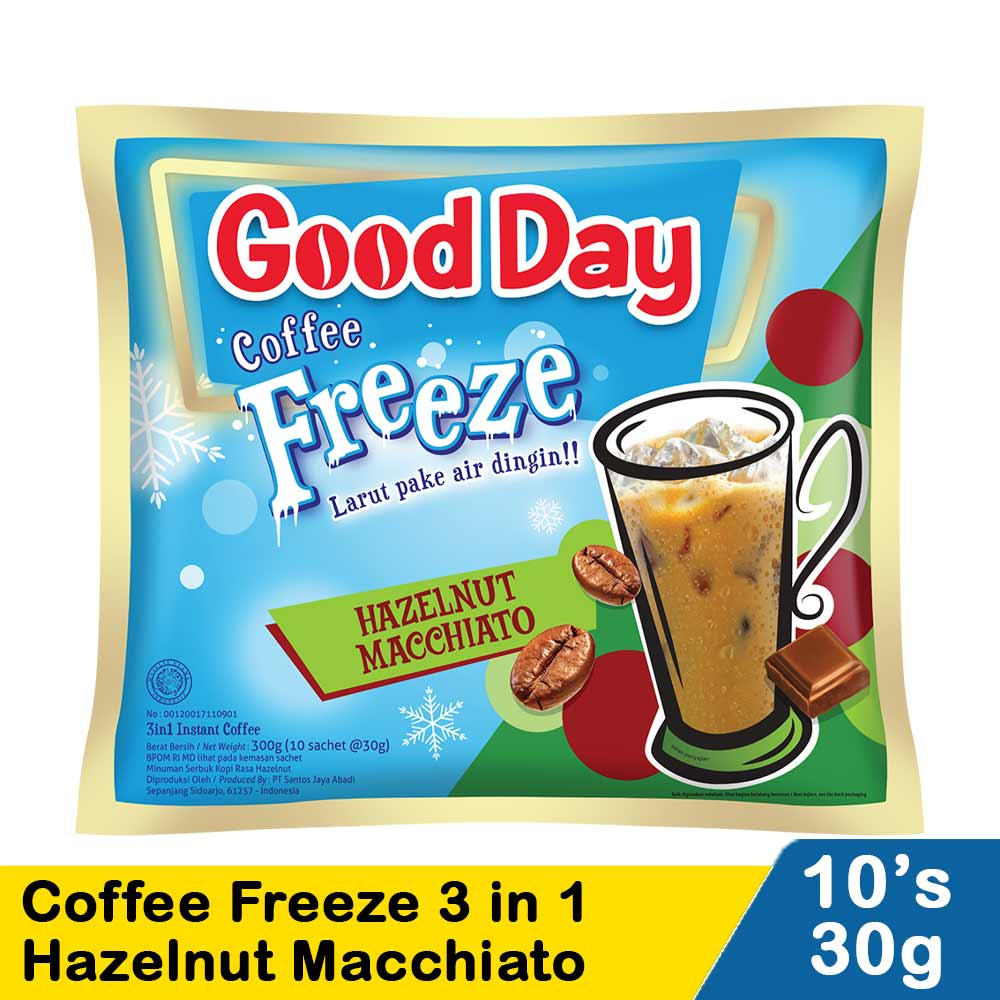 

Good Day Coffee Freeze 3 in 1 Hazelnut Macchiato 10x30g