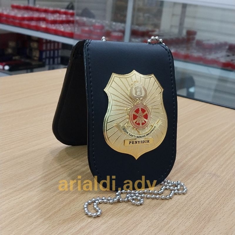 dompet kalung penyidik polri lencana penyidik