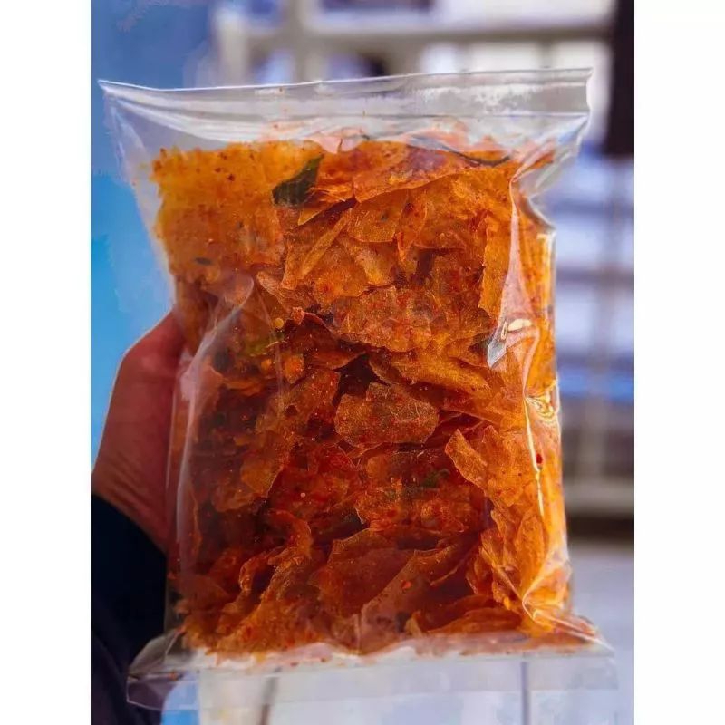 

Keripik kaca/keripca pedas 250 Gram