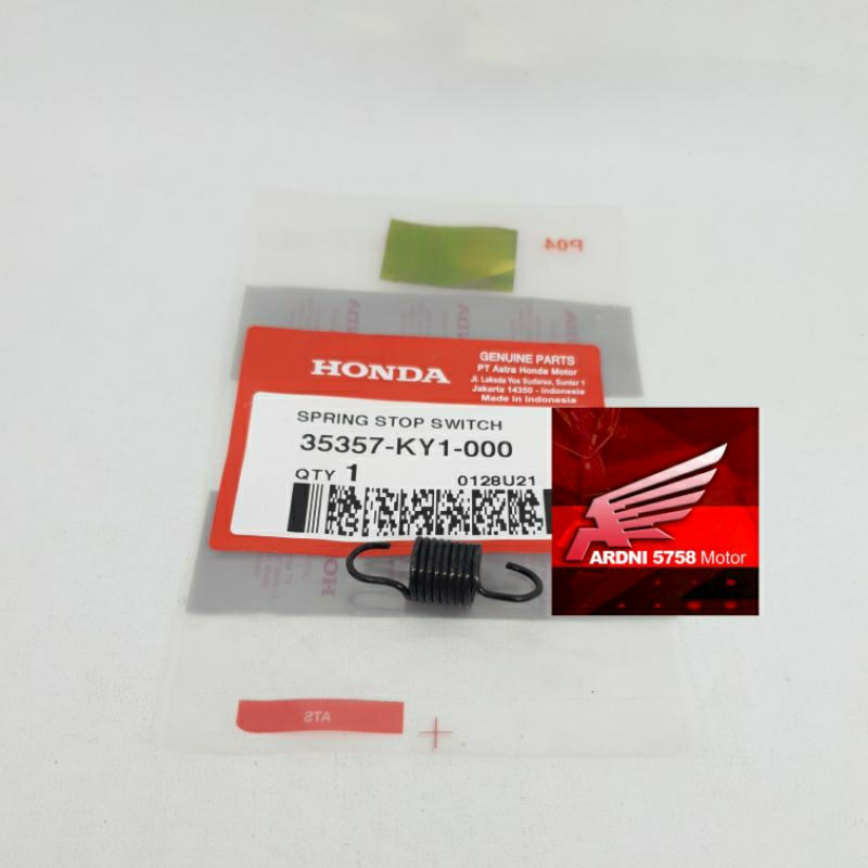 SPRING STOP SWITCH PER SWIT SWITCH REM BELAKANG SONIC SUPRA GTR 150 35357KY1000 ORIGINAL HONDA