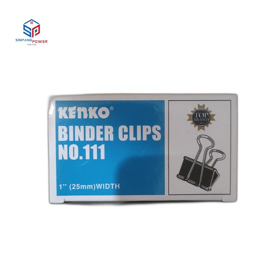 

Binder Clips No 111 (1 inch / 25 mm) / Binder Klip Satuan