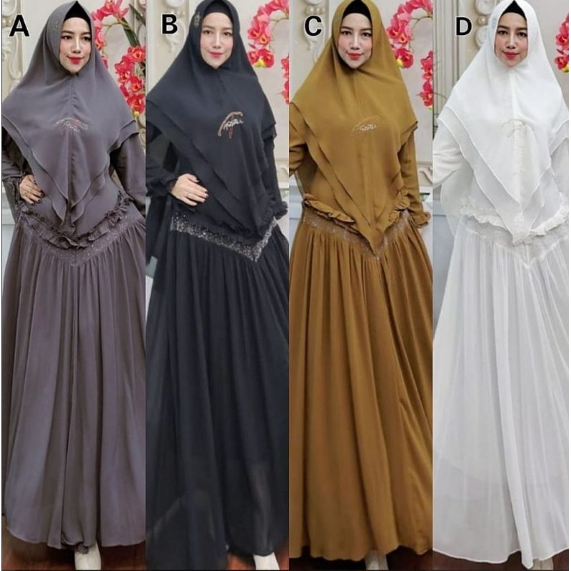 Azalia Series by Fatimah Syari || Set Gamis Syari Mewah