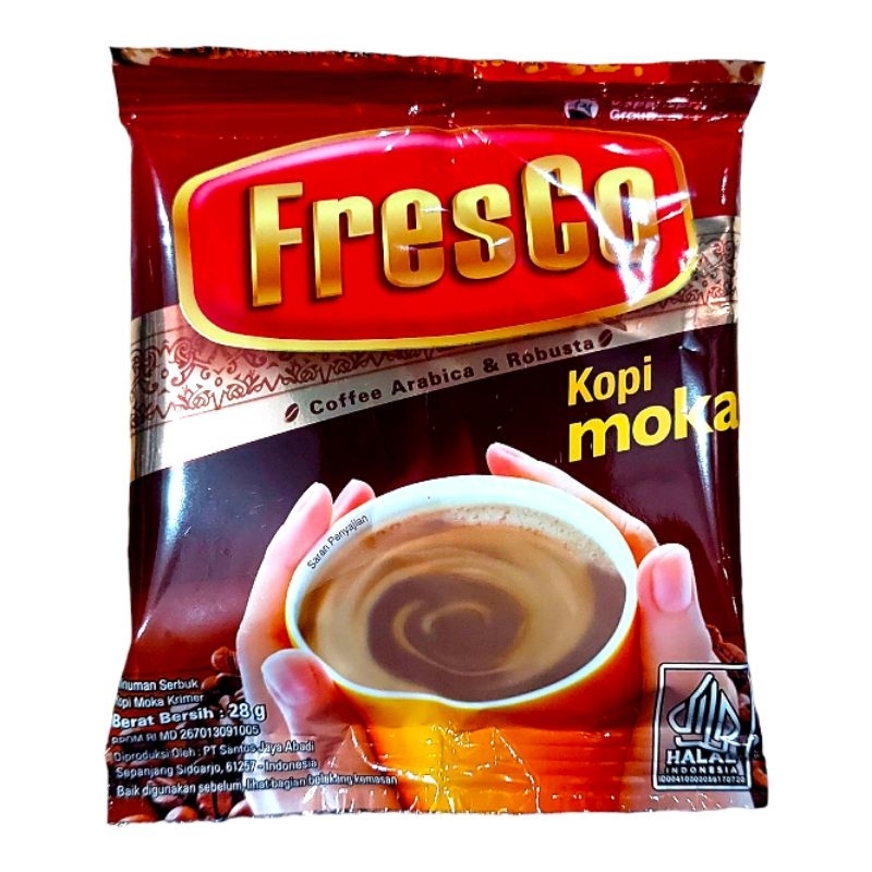 

Kepoin Asik nya FRESCO KOPI MOKA Kopi Fresco Nyaman Ala Cafe Di Rumah - Beli Banyak = Makin Murah!!!