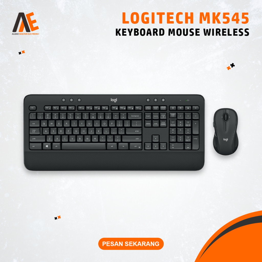 Keyboard Mouse Logitech MK545 Wireless Komputer PC Laptop Notebook