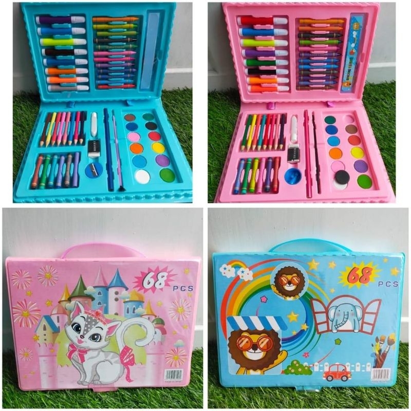 

CRAYON SET 8PCS PENSIL WARNA 68 PCS / ALAT MEWARNAI MENGGAMBAR ANAK