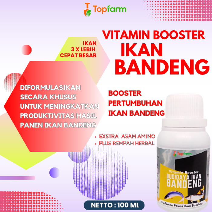 Vitamin Ikan Bandeng / Vitamin Ikan Bandeng / Vitamin Buat Ikan Bandeng / Vitamin Pembesar Ikan Band