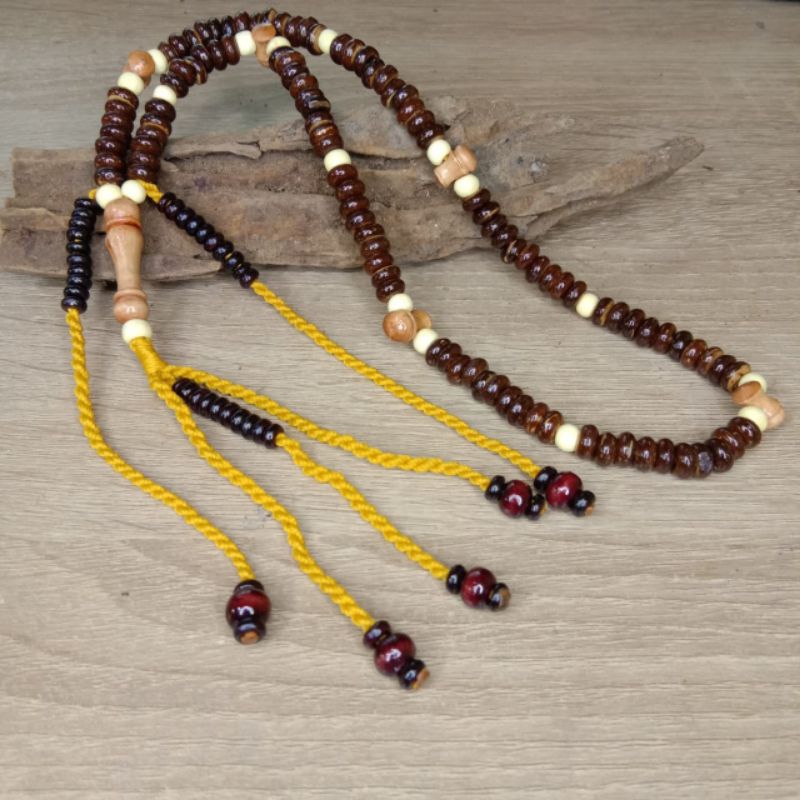 Tasbih tijani batok kelapa murah | tasbih tijaniah tempurung kelapa | tasbih thoriqoh isi 100 butir