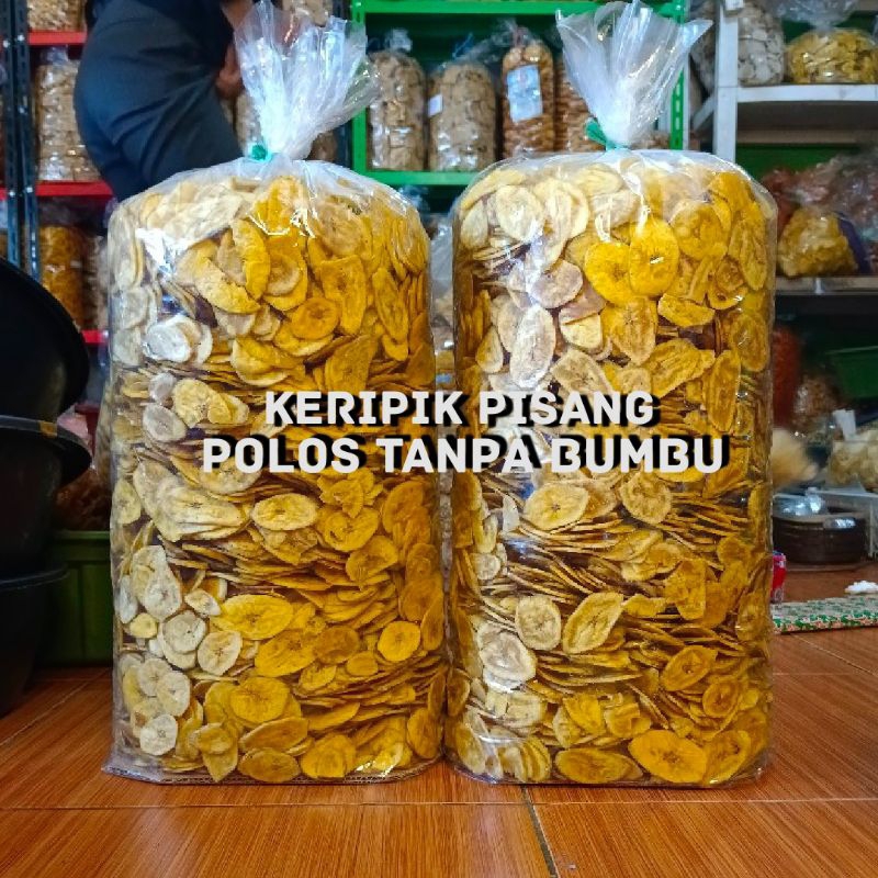 keripik pisang tawar tanpa msg 1kg (tanpa bumbu)