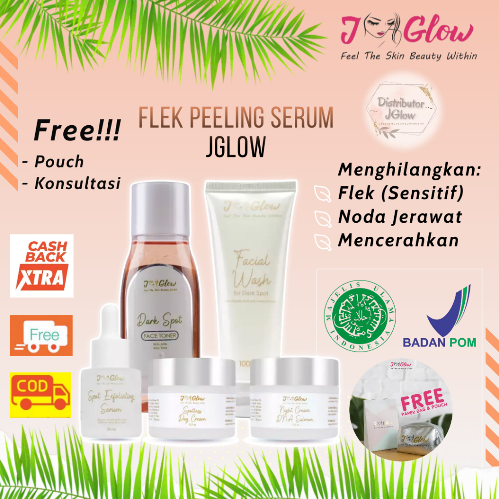 Skincare perawatan wajah flek SPOT Exfoliating Serum WHITENING Farmasi Klinik JNC 2 bintik hitam JGL