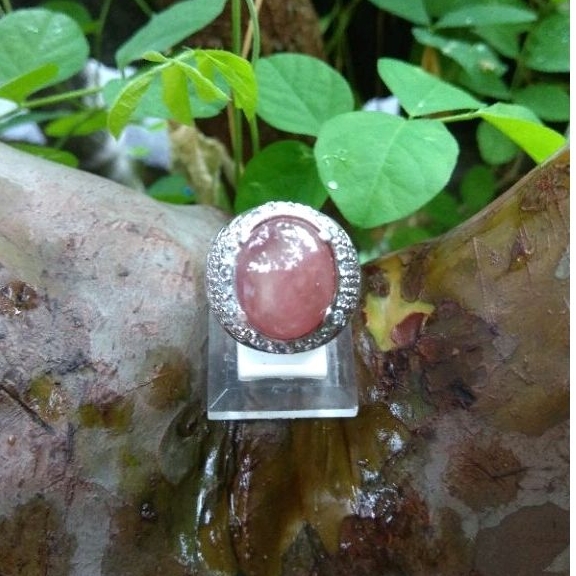 Cincin Perak Batu Ruby