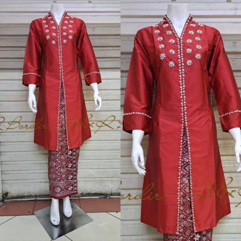 Atasan kebaya Kurung Melayu /Kebaya Kurung Taffeta Malaysia /Kebaya Modern