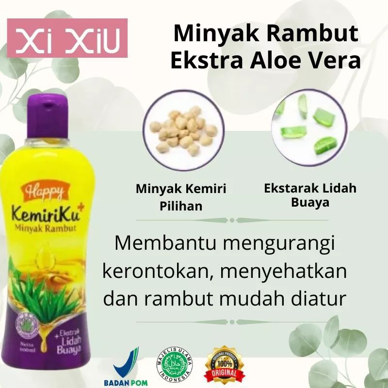 MINYAK PENUMBUH RAMBUT KEMIRI EXTRA LIDAH BUAYA /