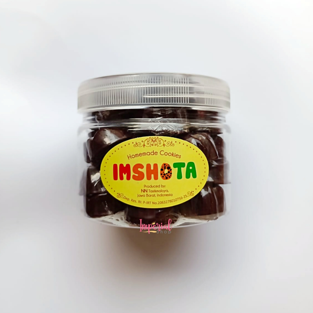 

Coklat Kacang Mete / Cokelat Kacang Mede / Chocolate Kacang Mente Rose Bentuk Bunga Jar Kecil Imshota Cookies