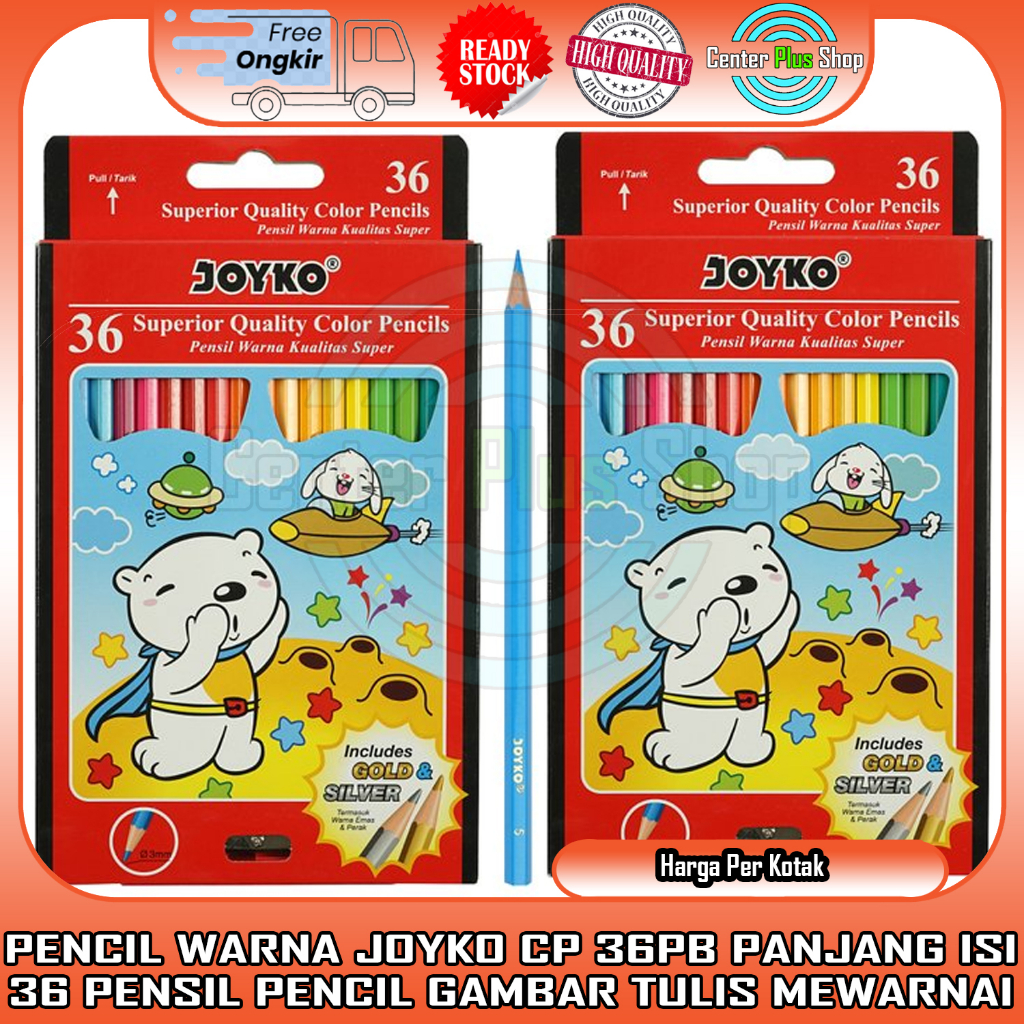 

JOYKO PENSIL WARNA 36 PANJANG CP 36PB COLOR PENCIL JOIKO PENCILS GAMBAR MEWARNAI BESAR PENDEK KECIL KELIR KLIR KLER KAYU KRAYON KERAYON CRAYON OIL PASTEL PEWARNA ANAK SEKOLAH KERTAS