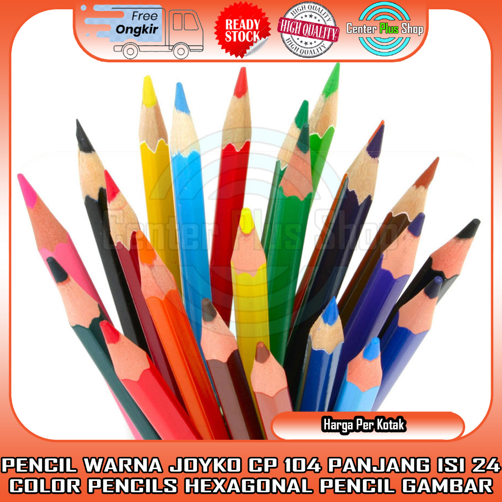 

PENCIL WARNA JOYKO CP 104 PANJANG WOODLESS COLOR PENCILS HEXAGONAL PENSIL GAMBAR MEWARNAI ISI 24 COLOUR BESAR KECIL PENDEK JOIKO KELIR KLIR KAYU KRAYON KERAYON CRAYON OIL PASTEL PEWARNA ANAK SEKOLAH KERTAS