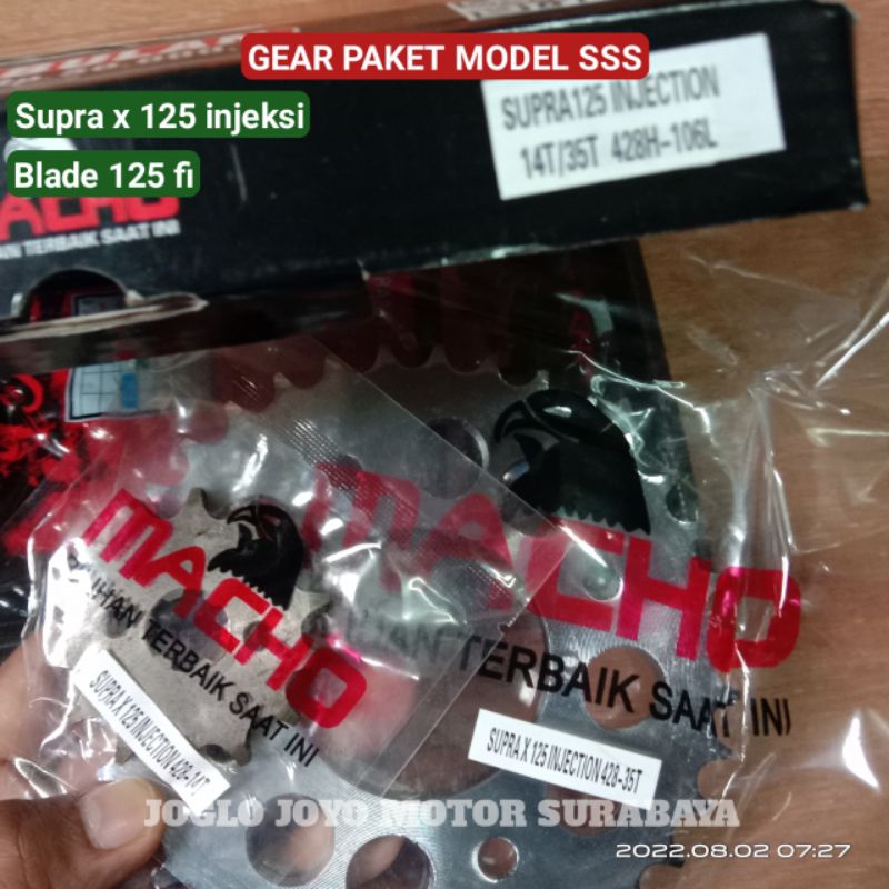 Gear set gir set Gir paket Honda Supra x 125 injeksi supra x 125 fi injeksi supra 125 fi Supra 125 i