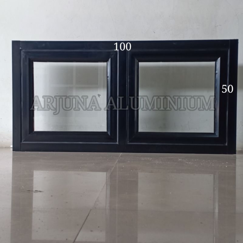 Jendela Aluminium Gandeng 100x50