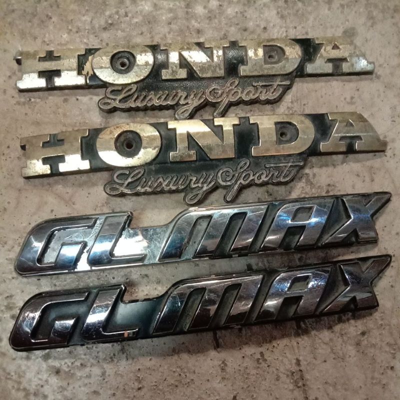Emblem Logo Tangki Tengki Ori Original Copotan Honda Gl Max Pro Glmax Glpro