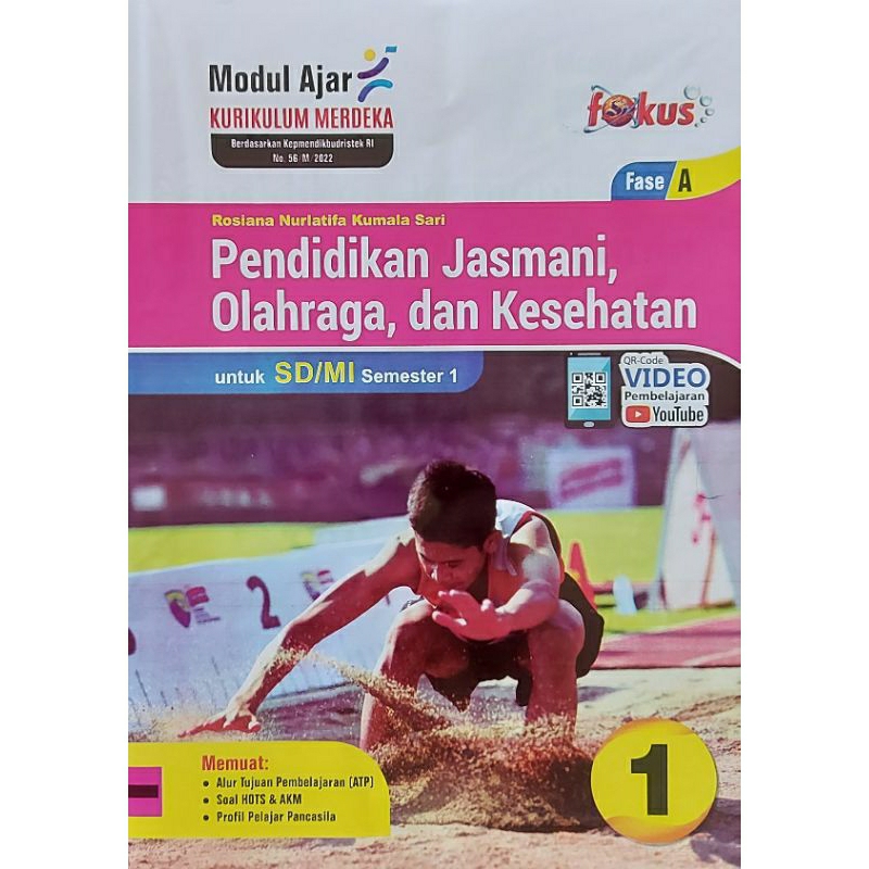 LKS Fokus PJOK  SD/MI Kls 1 – Kurikulum Merdeka Semester 1