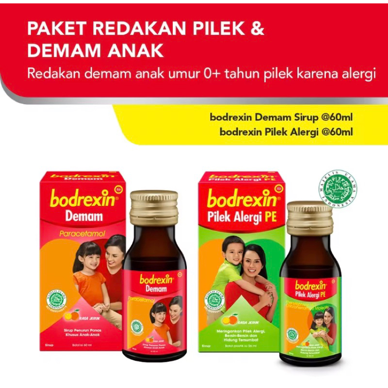 BODREXIN SYRUP FLU / BATUK / PILEK ALERGI