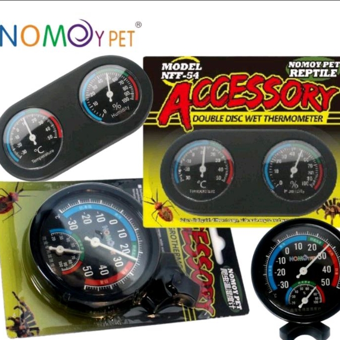 Hygrometer Termometer Analog Nomoy Pet