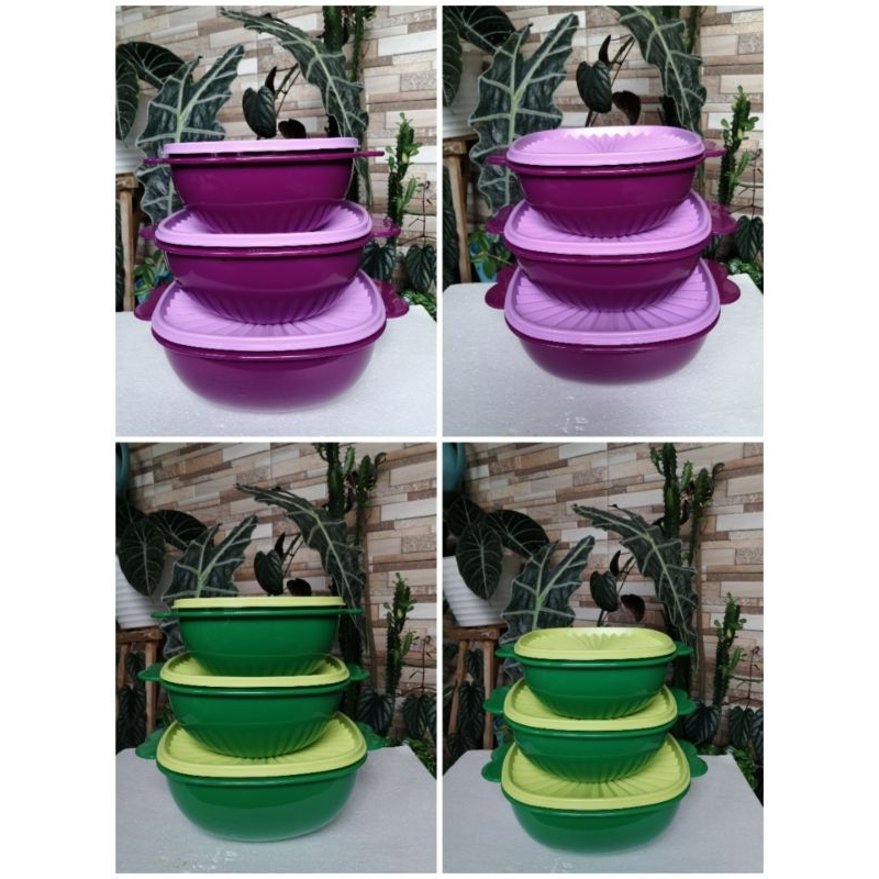 servelier bowl tupperware set / mangkok besar (3)