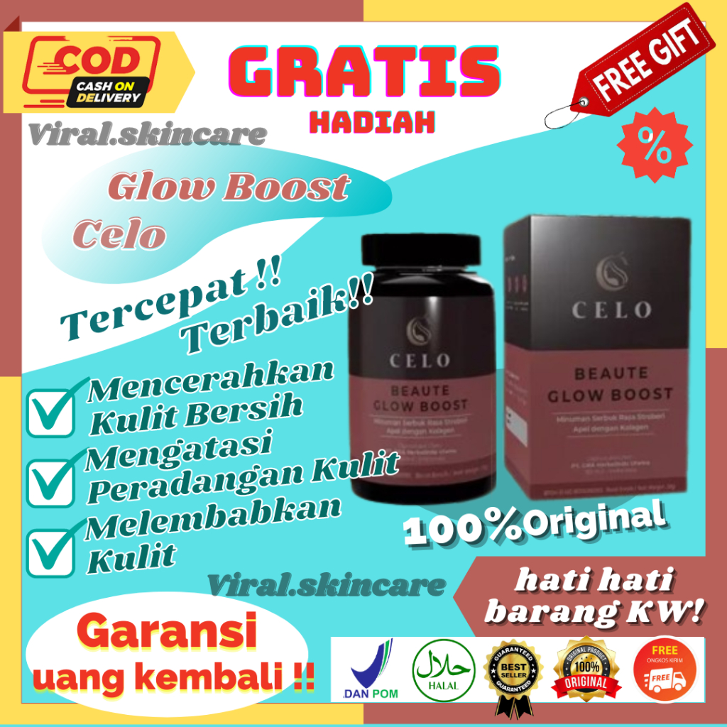 Celo Beaute Glow Booster Beauty Glow Collagen Whitening Original Bpom A149