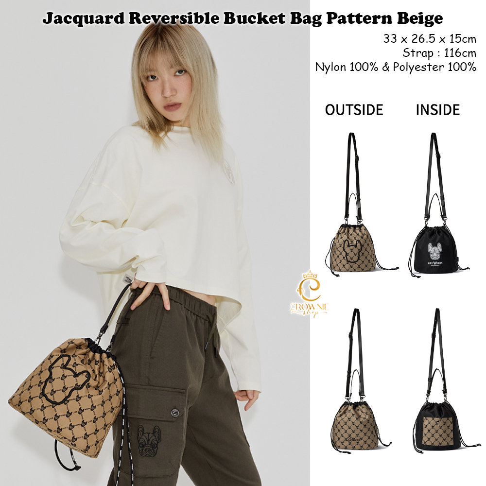 Lifework Jacquard Reversible Bucket Bag