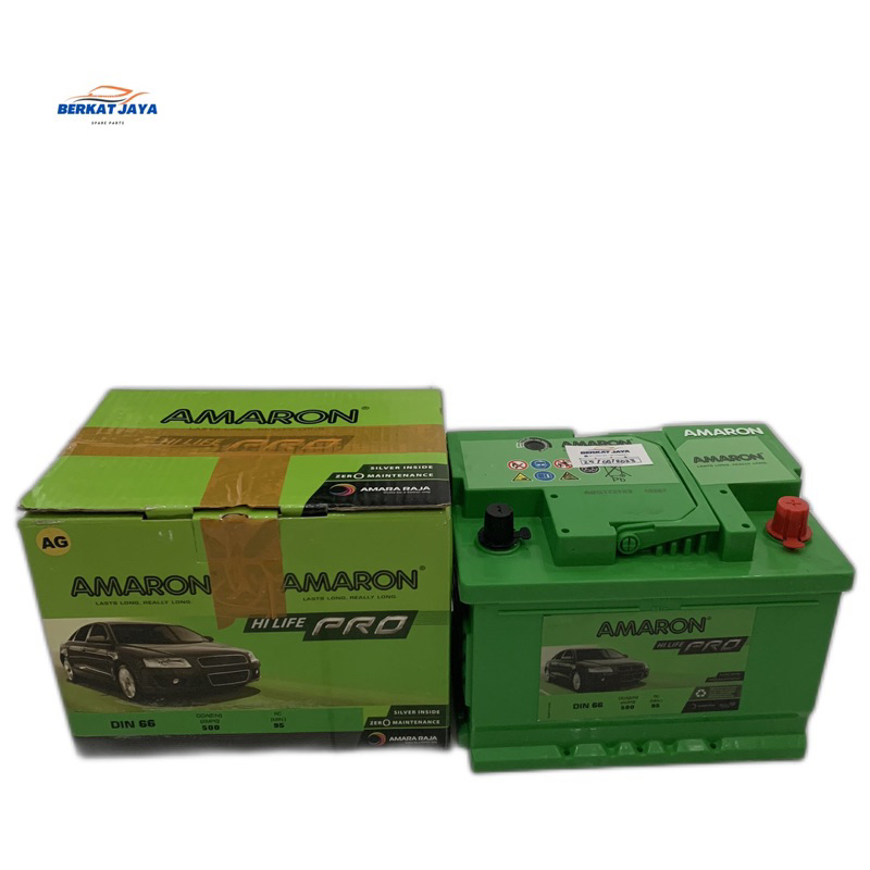 Aki Amaron Pro Din 66/555-59 Untuk Chevrolet Spin Bensin/Trax/Innova Bensin