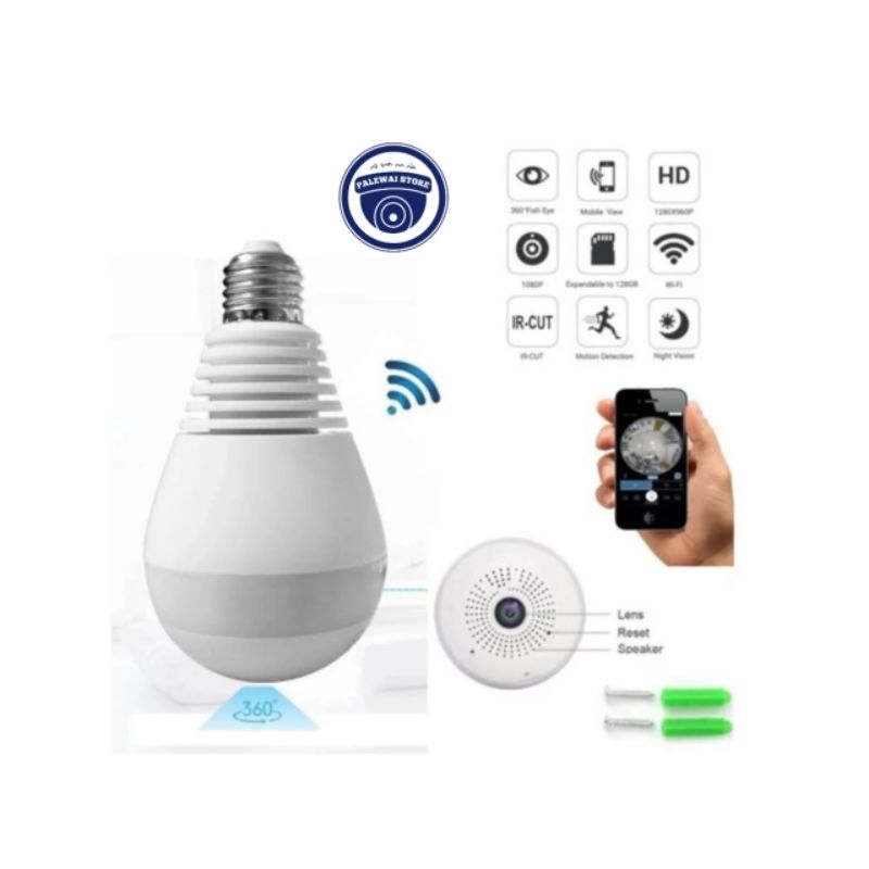 CCTV BOHLAM V380 PRO Model lampu 3 watt HD night vision