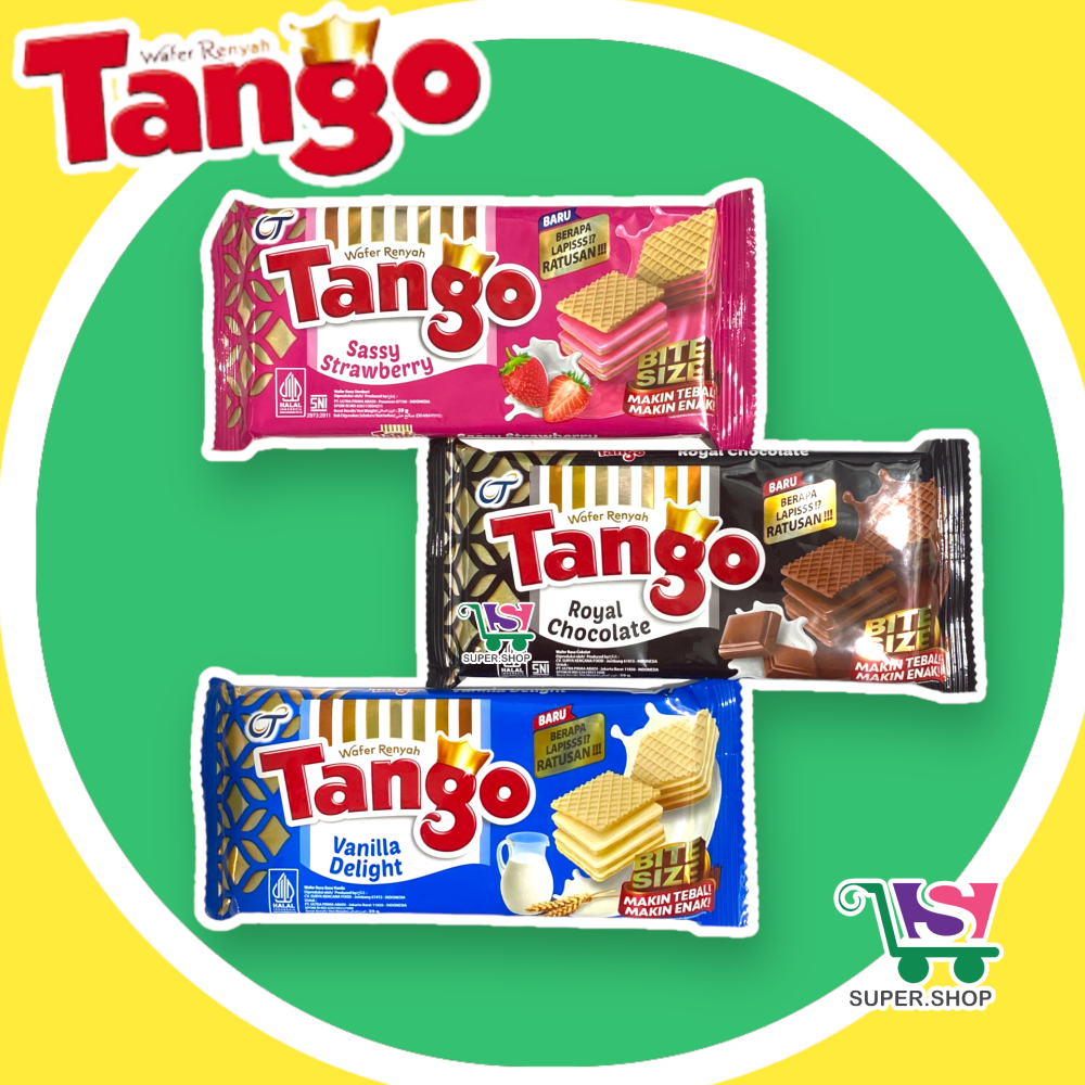 

TANGO Wafer Renyah Cokelat / Strawberry / Vanilla 39 Gram