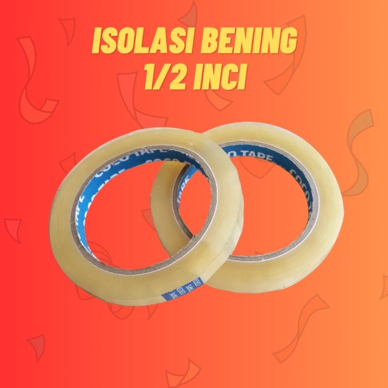 

Isolasi Bening Selotip Bening 1/2 inch