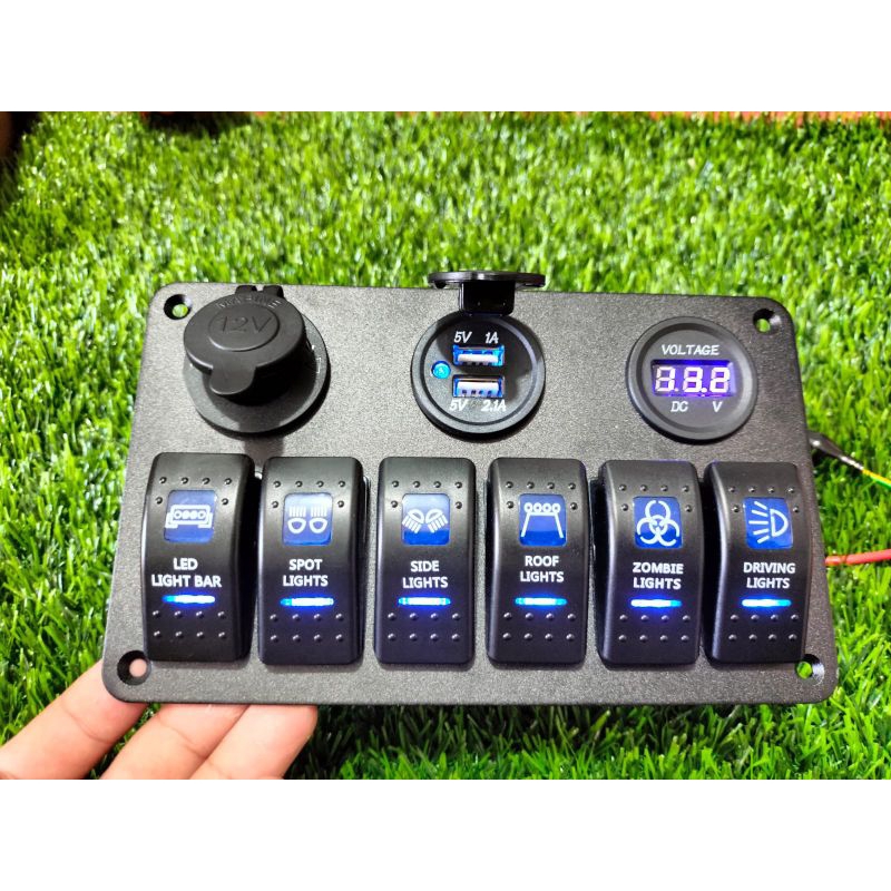 SAKLAR ROCKER SWITH ROCKER 6 GENG MODEL ARB SAKLAR OFFROAD