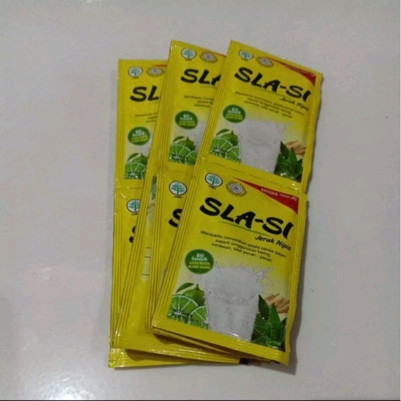 

SLA-SI jeruk nipis 7g (12 sachet)
