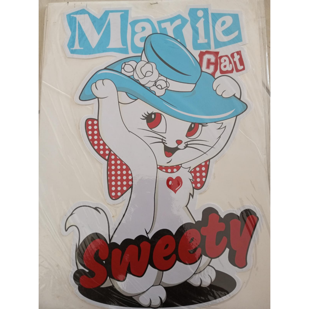 stiker gambar kucing imut