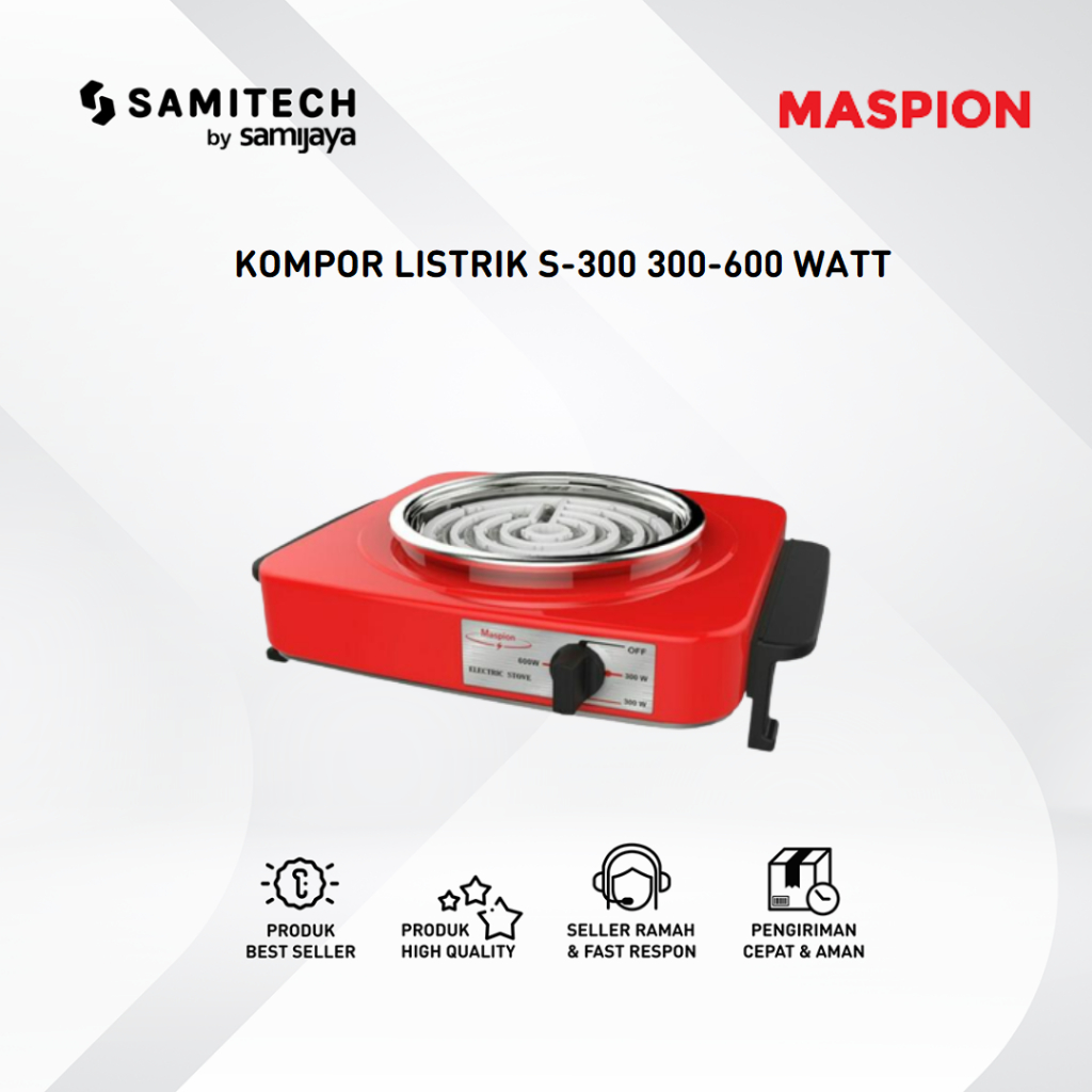 KOMPOR LISTRIK MASPION S-300 300-600 WATT