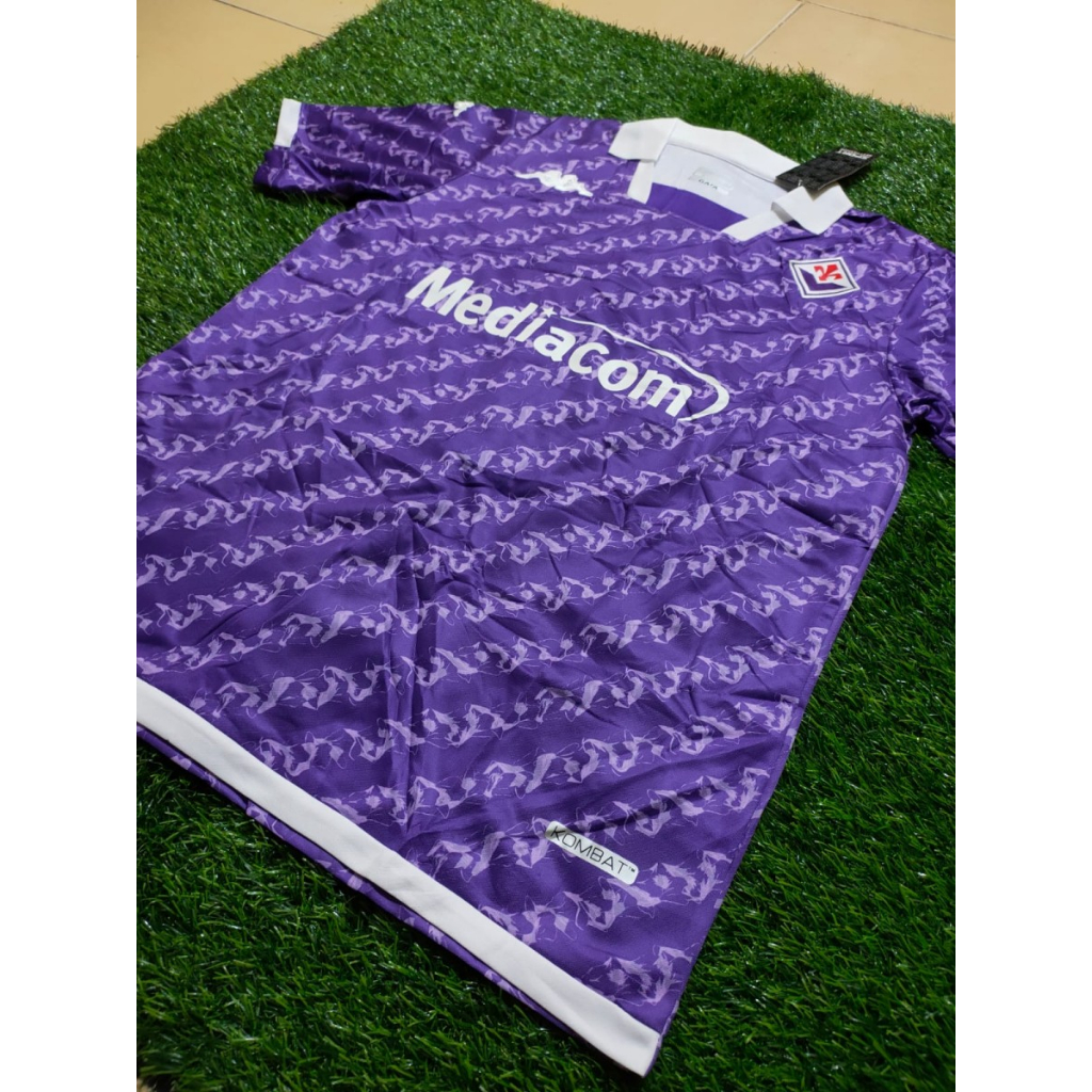 JERSEY SEPAK BOLA & FUTSAL PRIA FIORENTINA HOME 2023-2024 GRADE ORI