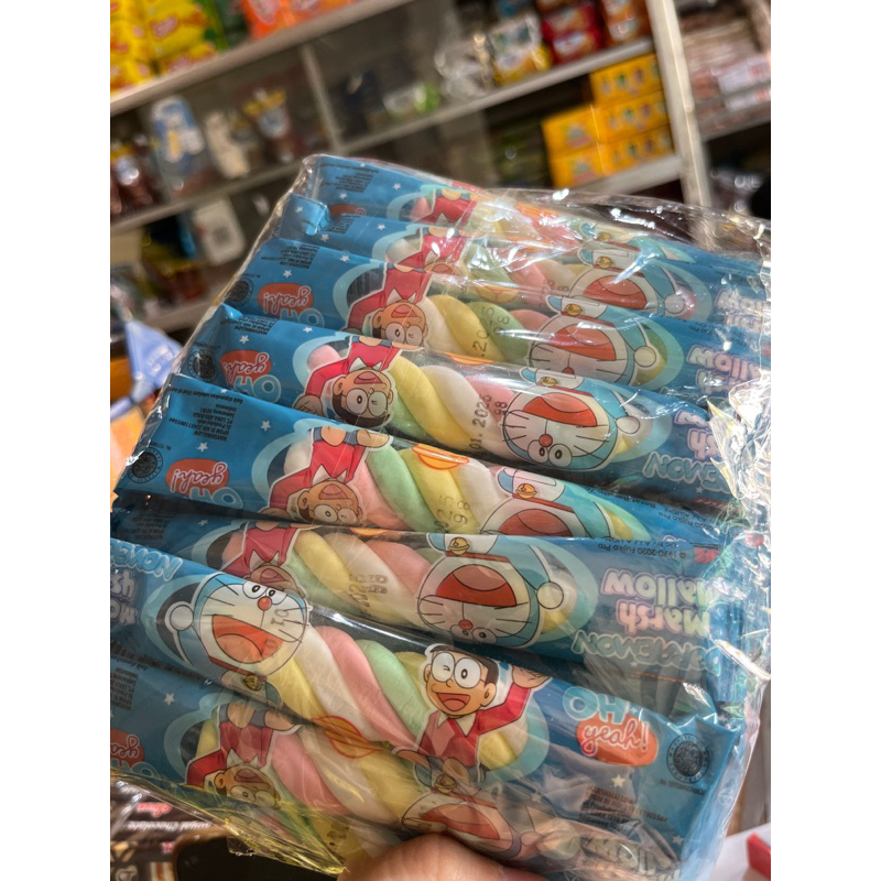 

Marshmallow Doraemon Perpak isi 20 Bungkus