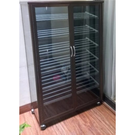 rak sepatu aluminium